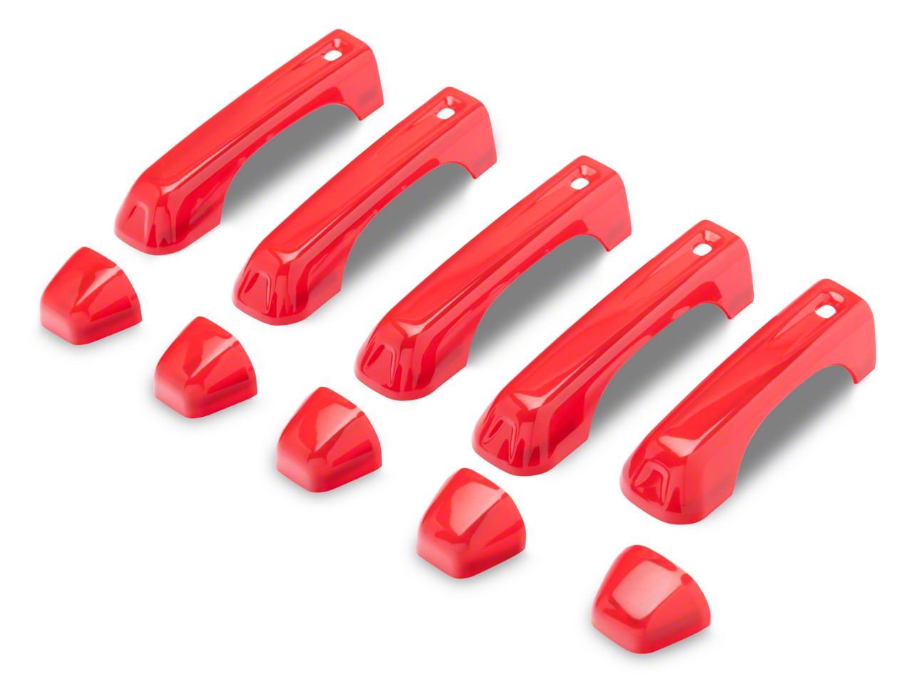 RedRock Jeep Gladiator Door Handle Covers; Red J166437 (20-26 Jeep