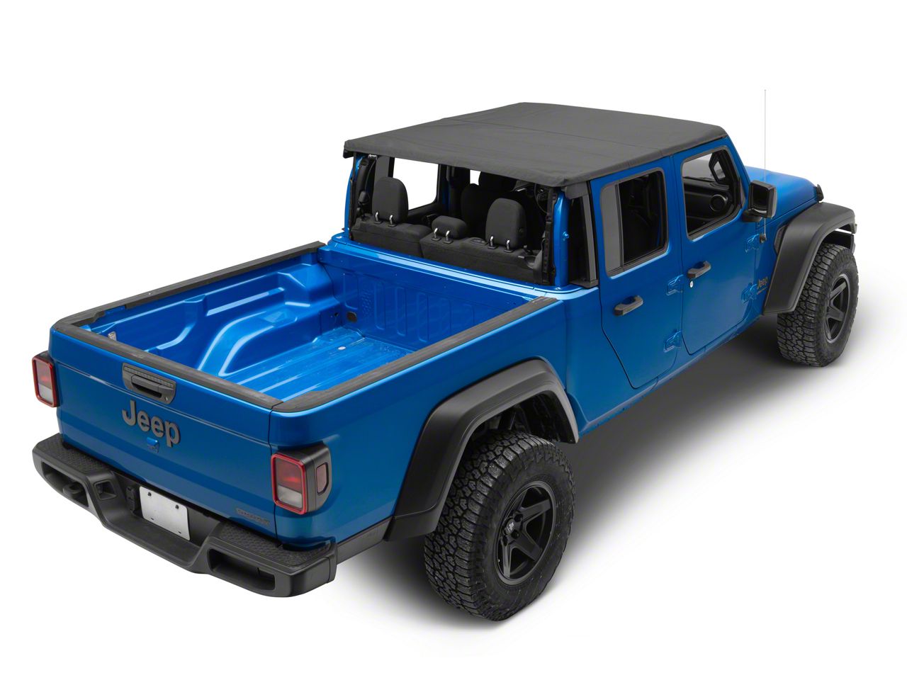 Jeep Gladiator Trailview Fastback Soft Top with Fold-Back Sunroof