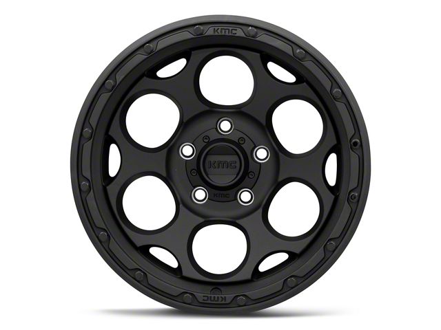 KMC Jeep Gladiator Dirty Harry Textured Black Wheel; 17x9 KMC Jeep Gladiator Dirty Harry Textured Black Wheel; 17x9