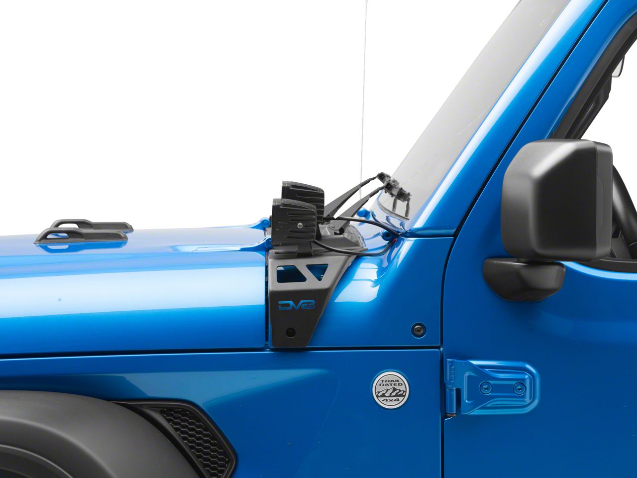 DV8 Offroad Jeep Wrangler Dual Pod Light Mounts LBJL-06 (21-26 Jeep Wrangler JL Rubicon 392) - Free Shipping