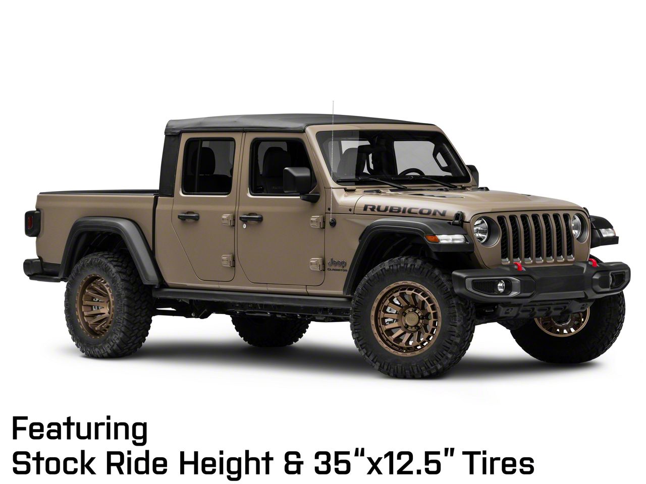 Black Rhino Jeep Gladiator Raid Matte Bronze Wheel; 20x9.5
