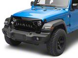 American Modified Shark Grille; Glossy Black (20-26 Jeep Gladiator JT w/o TrailCam)