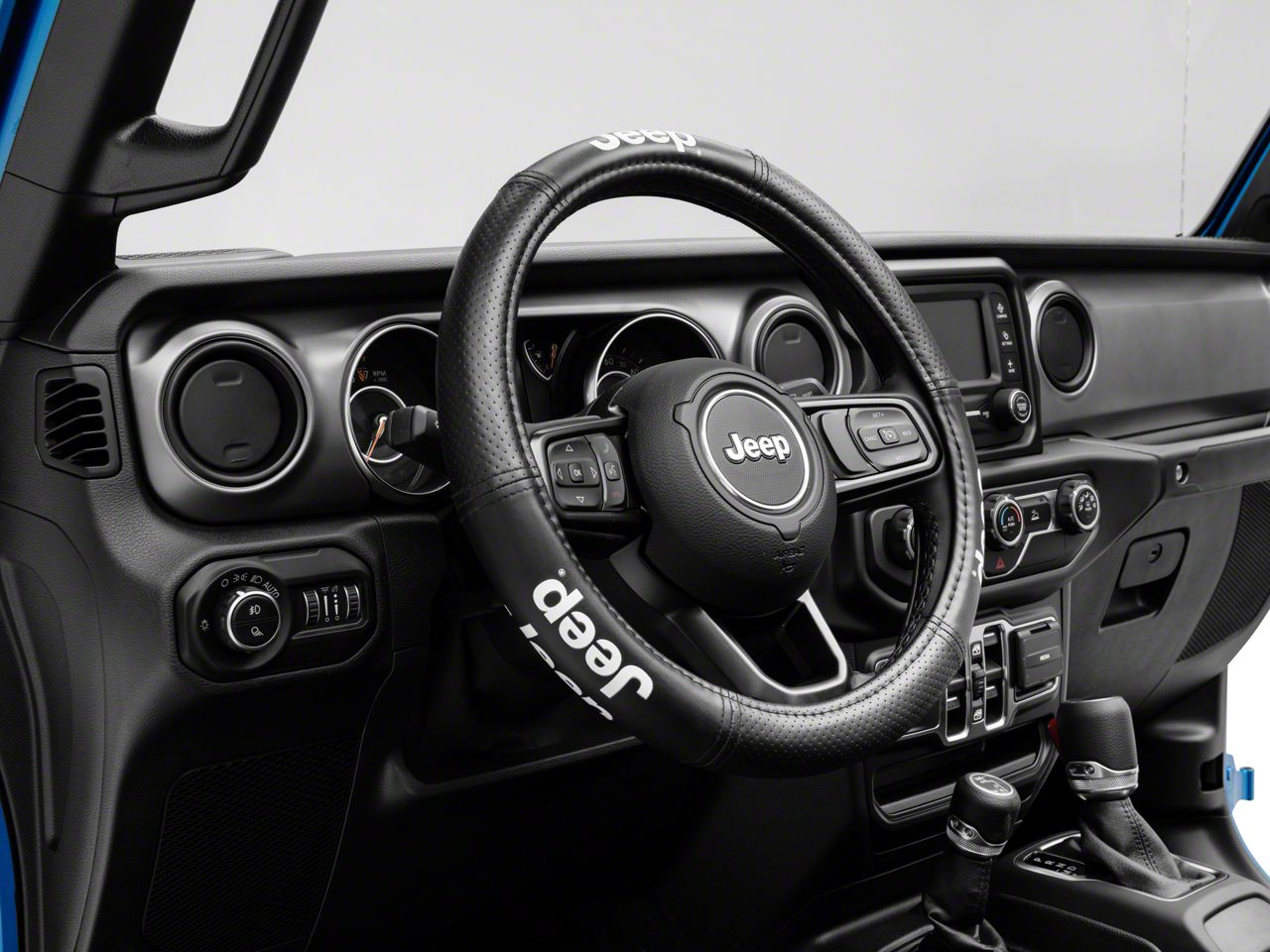 Elite Series Speed Grip Steering Wheel Cover with Jeep Logo Black 20 25 Jeep Gladiator JT