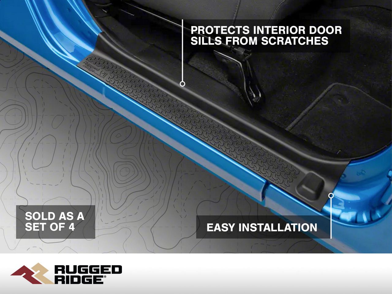Rugged Ridge Jeep Gladiator All-Terrain Door Entry Guards