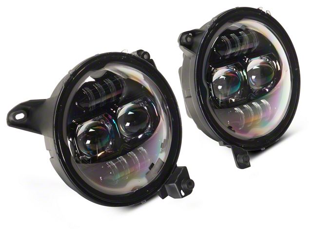 Raxiom Jeep Gladiator Axial Series 9-Inch Angel Eye LED Headlights and LED Fog Lights; Black Housing; Clear Lens J177416 (20-25 Jeep Gladiator JT) - Free Shipping Raxiom Jeep Gladiator Axial Series 9-Inch Angel Eye LED Headlights and LED Fog Lights; Black Housing; Clear Lens J177416 (20-25 Jeep Gladiator JT) - Free Shipping
