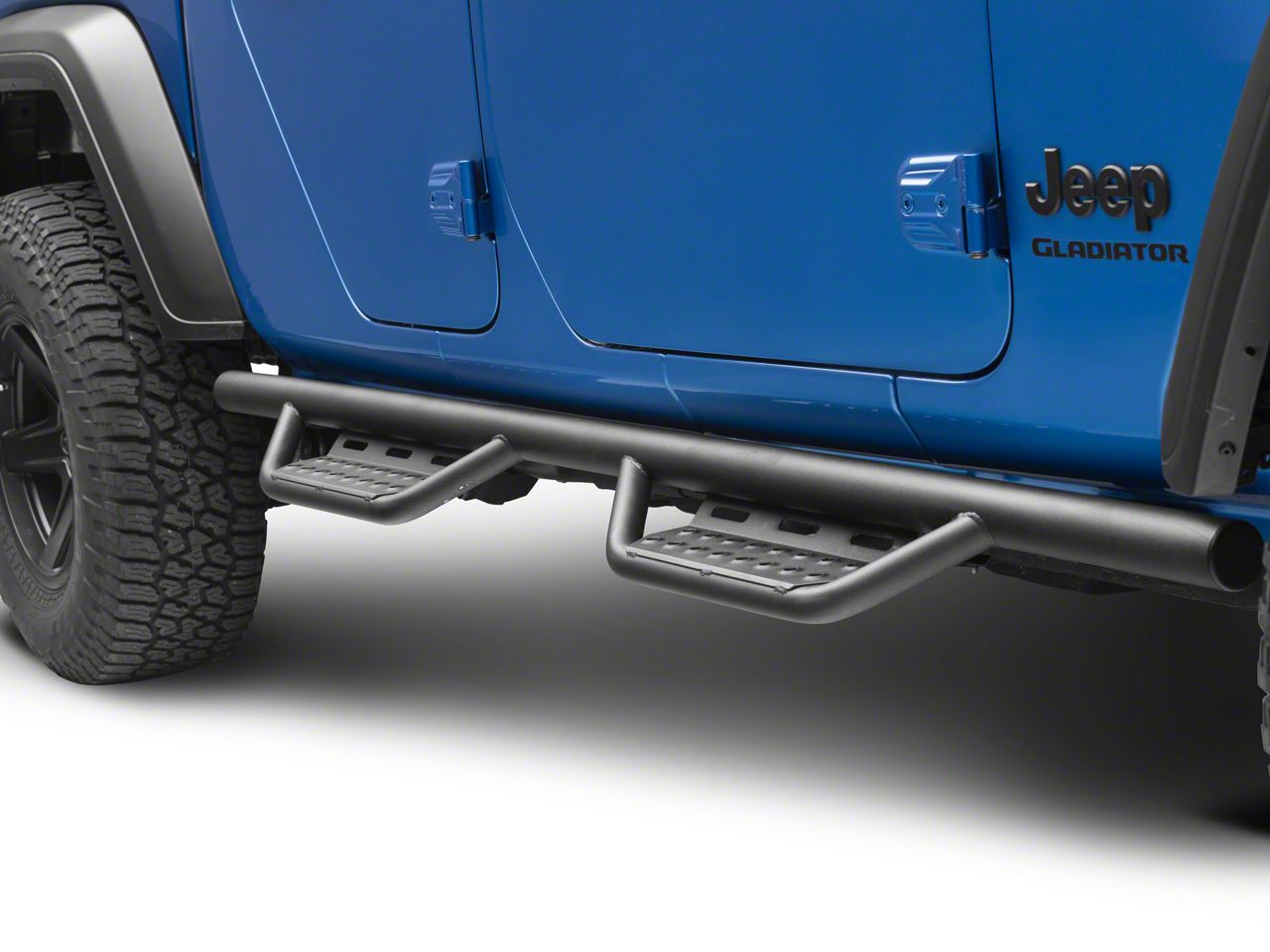 N-Fab Jeep Gladiator Cab Length RS Nerf Side Step Bars; Textured