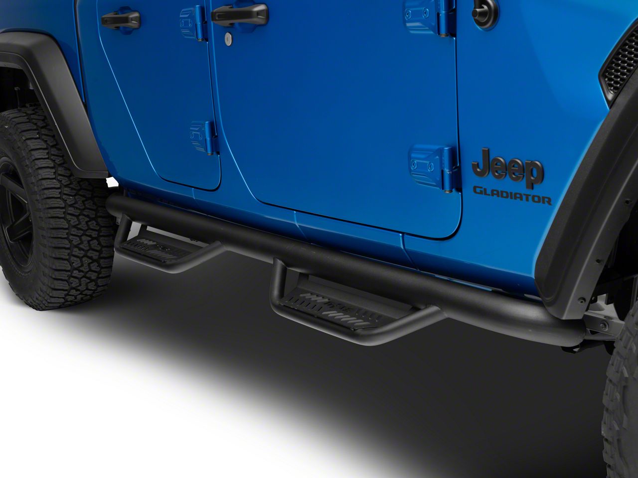 N-Fab Jeep Gladiator Wheel 2 Wheel Podium Nerf Side Step Bars