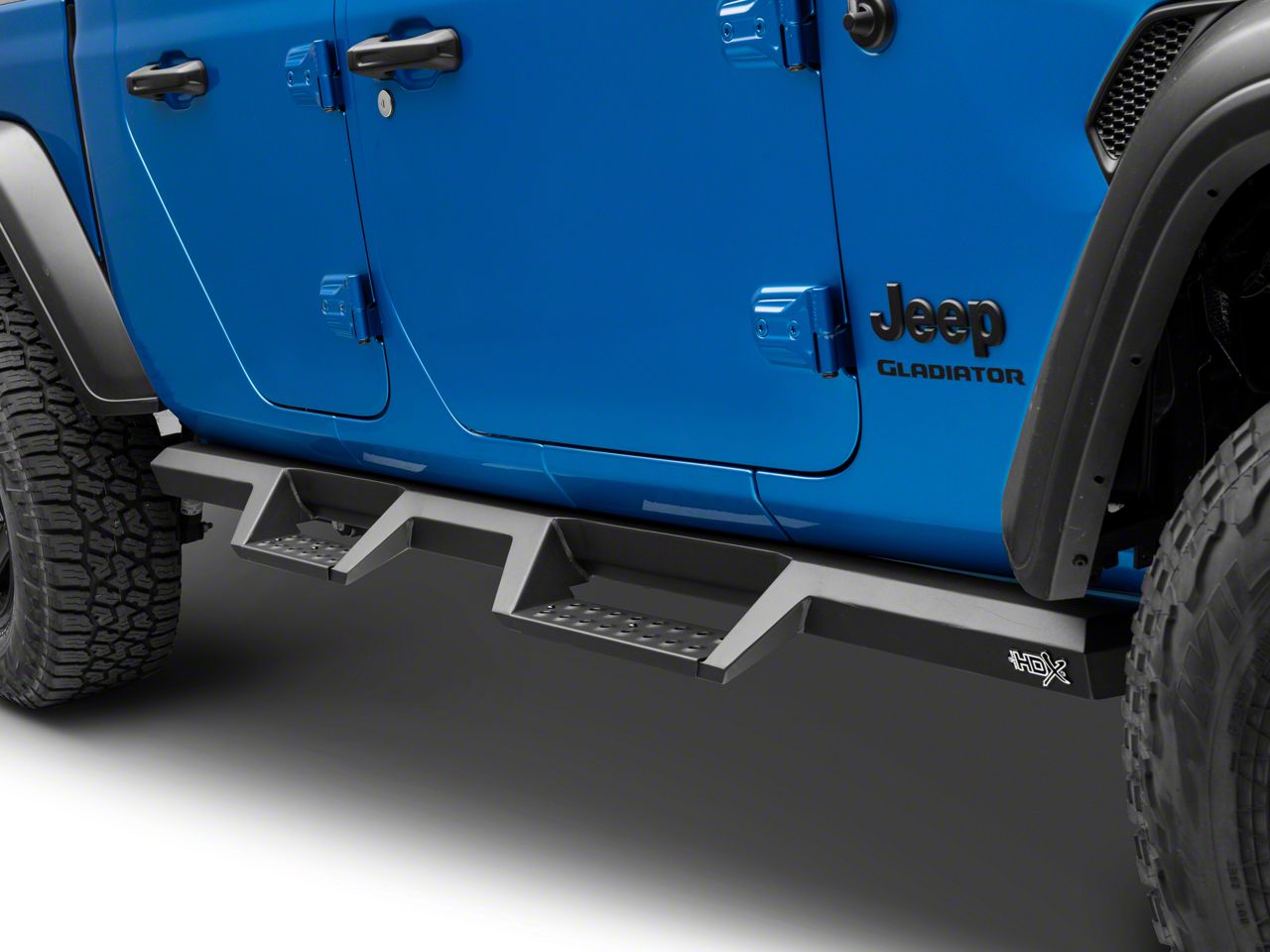 Westin Jeep Gladiator HDX Drop Nerf Side Step Bars; Textured Black