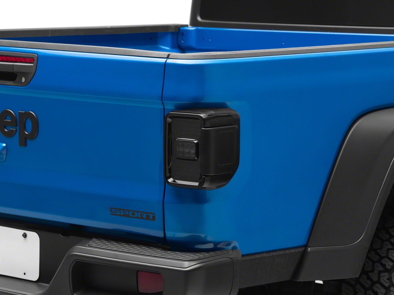 Jeep Gladiator Multi-Function LED Tail Lights; Black Housing