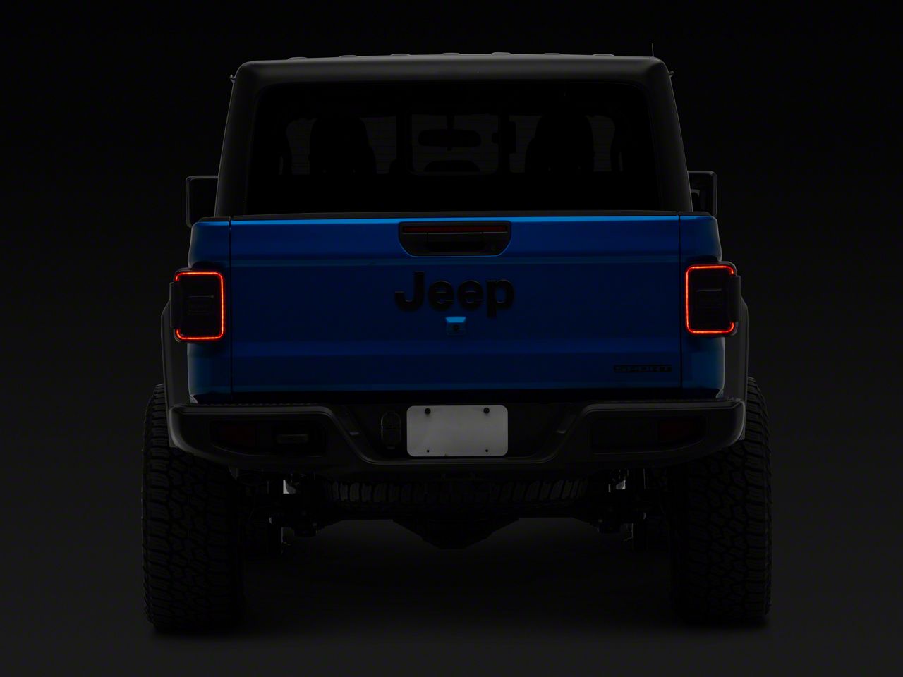 Jeep Gladiator Multi-Function LED Tail Lights; Black Housing