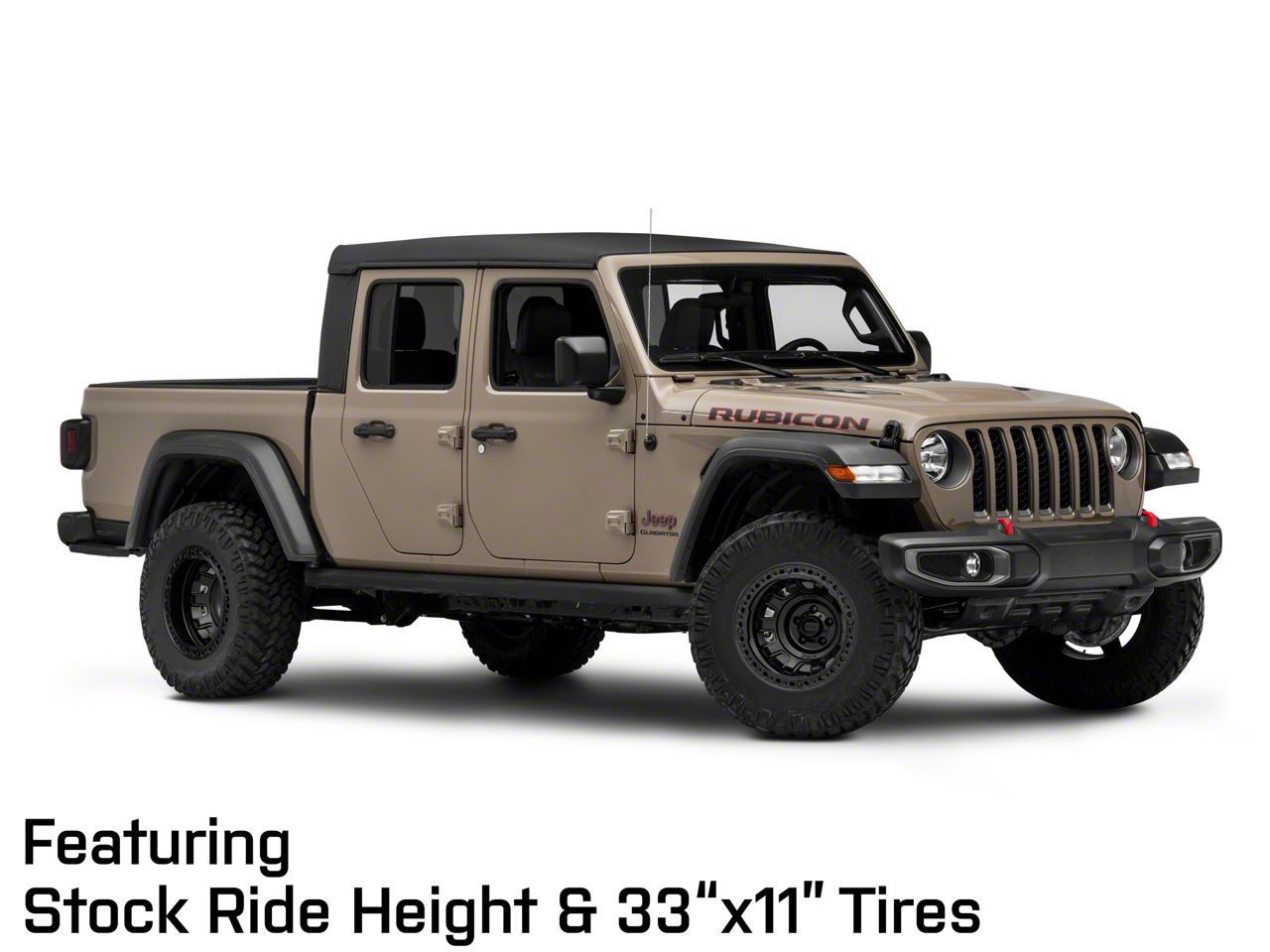 KMC Jeep Gladiator Tank Beadlock Satin Black Wheel; 17x9