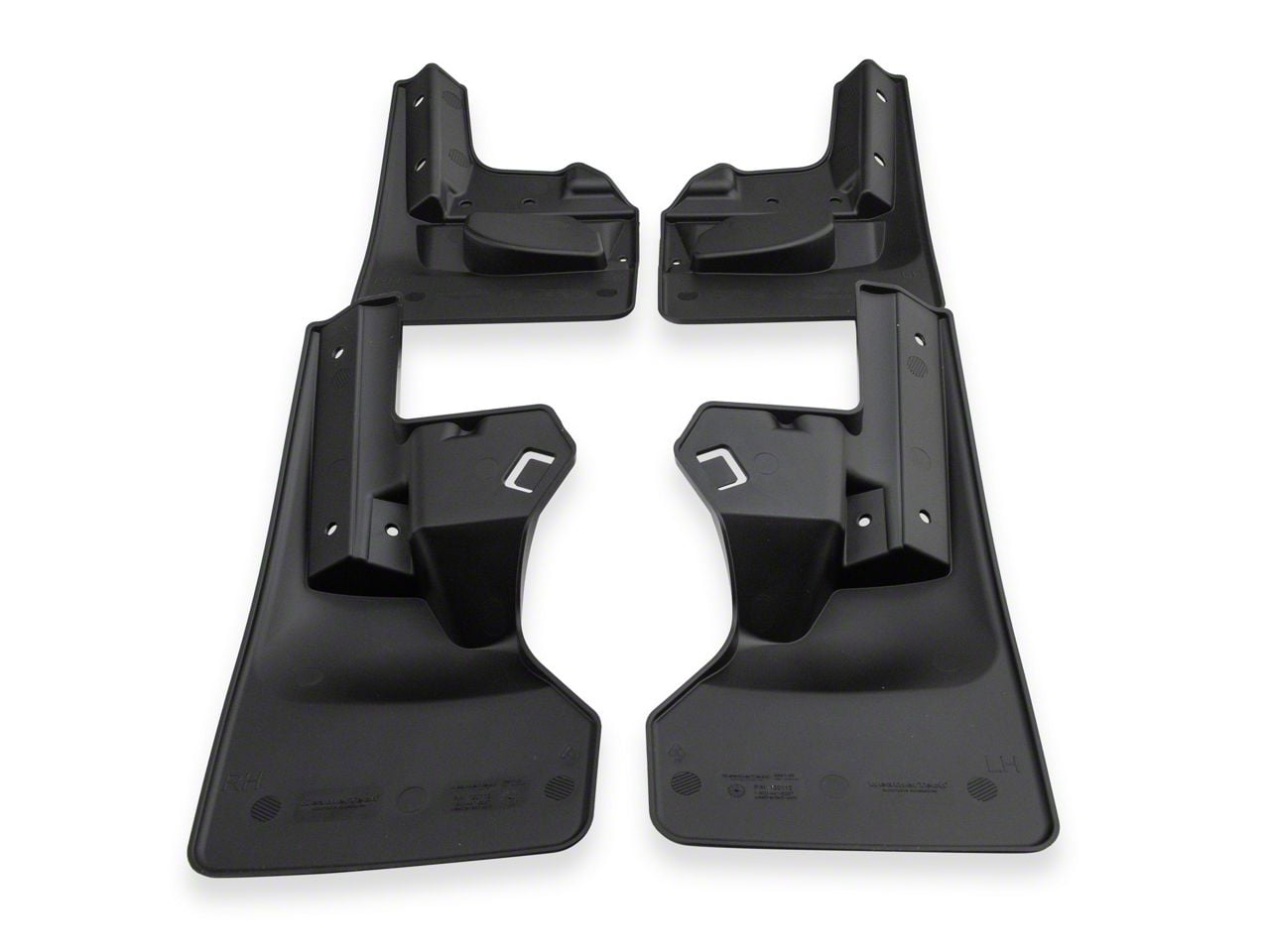 Weathertech Jeep Gladiator No-Drill Mud Flaps; Front and Rear