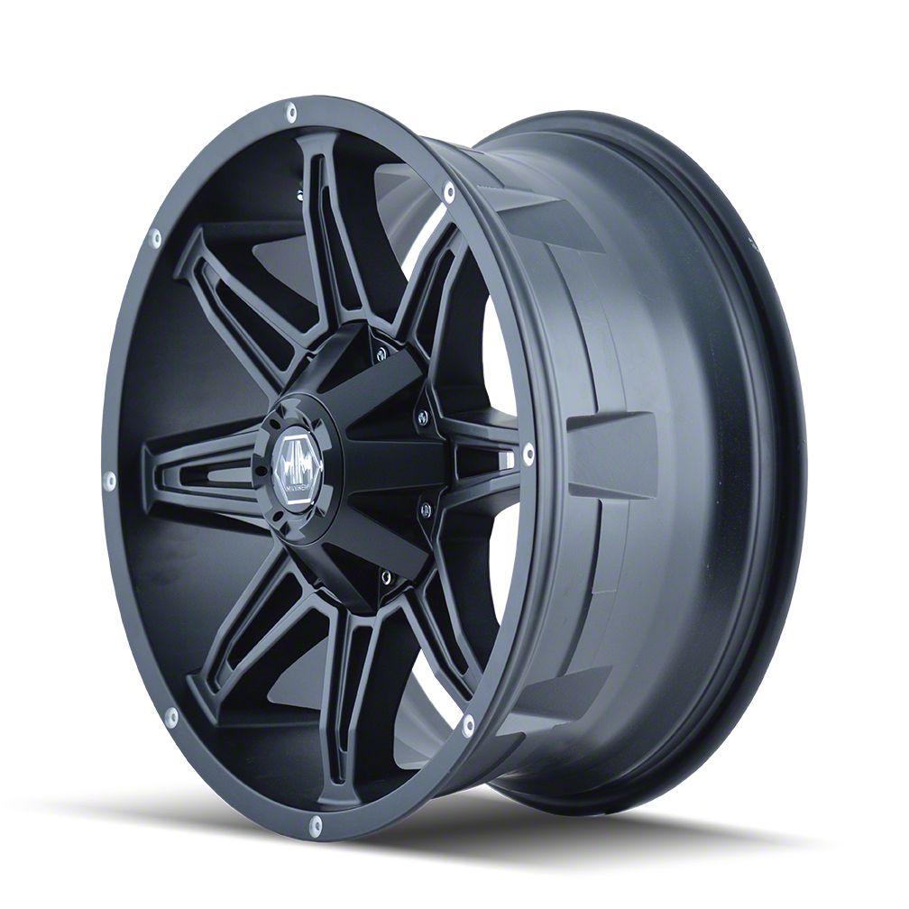 Mayhem Wheels Jeep Wrangler Rampage Matte Black Wheel; 18x9; 18mm