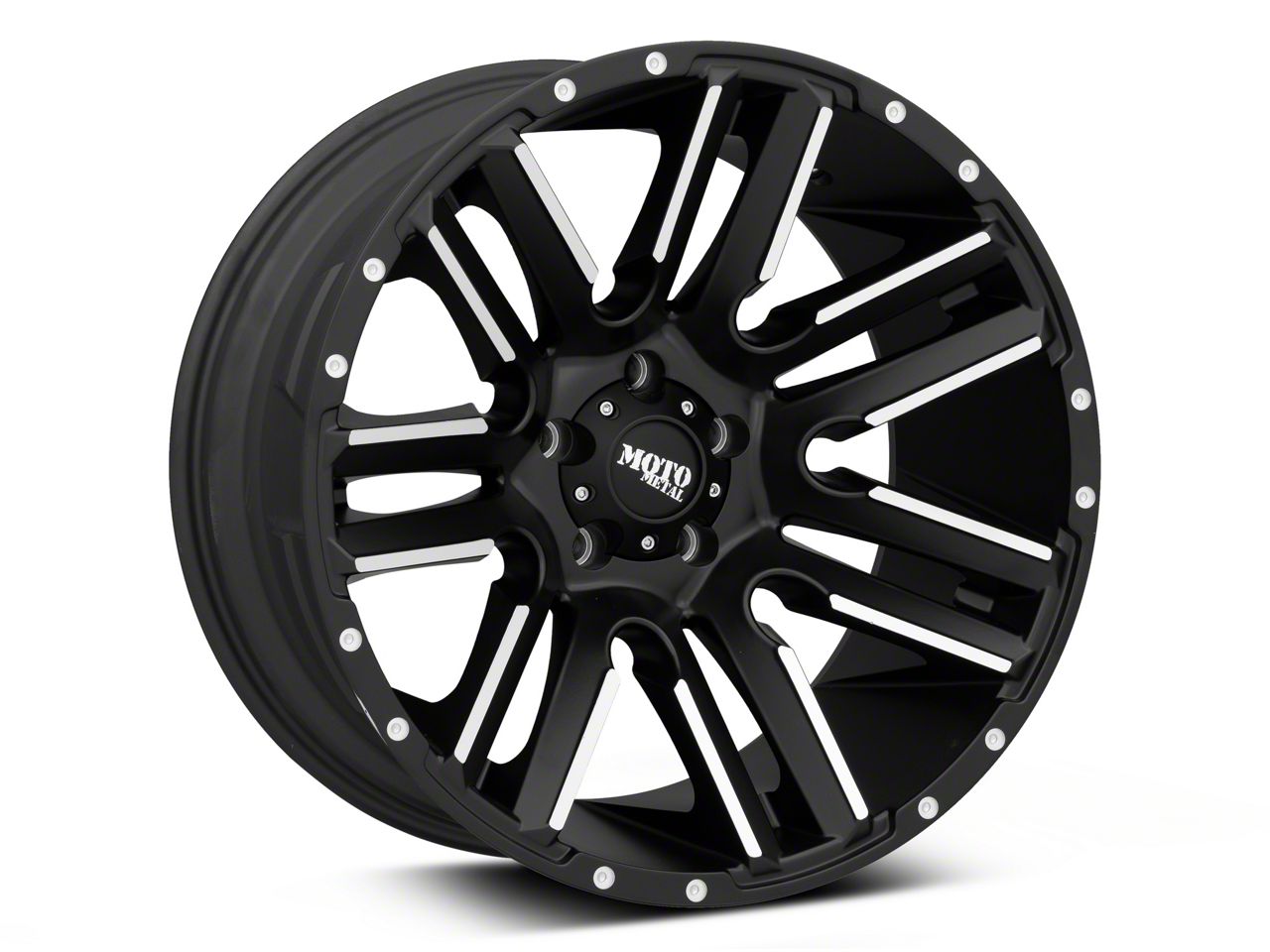 Moto Metal Jeep Gladiator Razor Satin Black Machined Wheel; 20x10