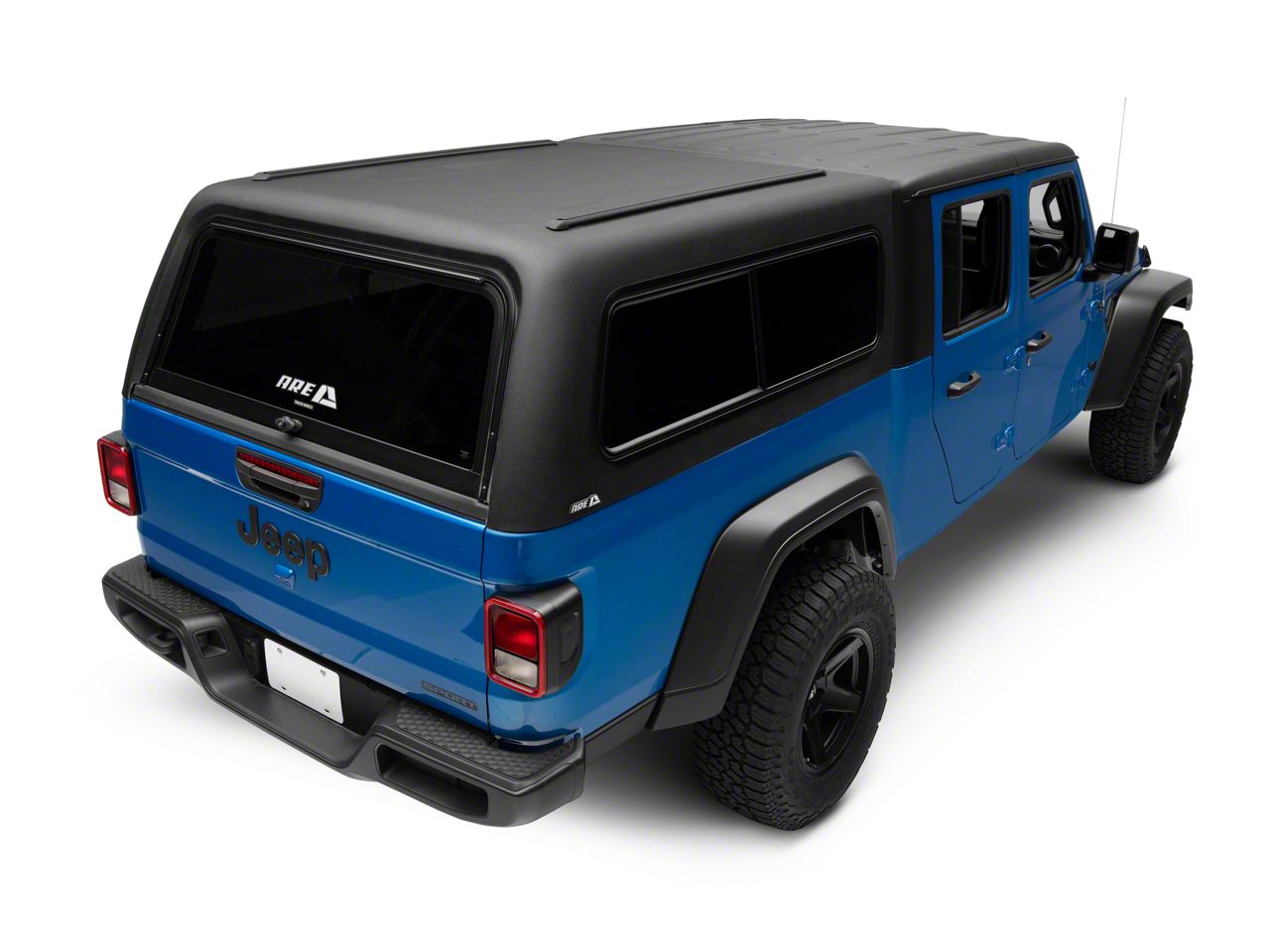 A.R.E. Jeep Gladiator CX Classic Bed Cap; Matte Black Line-X JPGLADCXCLOTR  (20-26 Jeep Gladiator JT) - Free Shipping