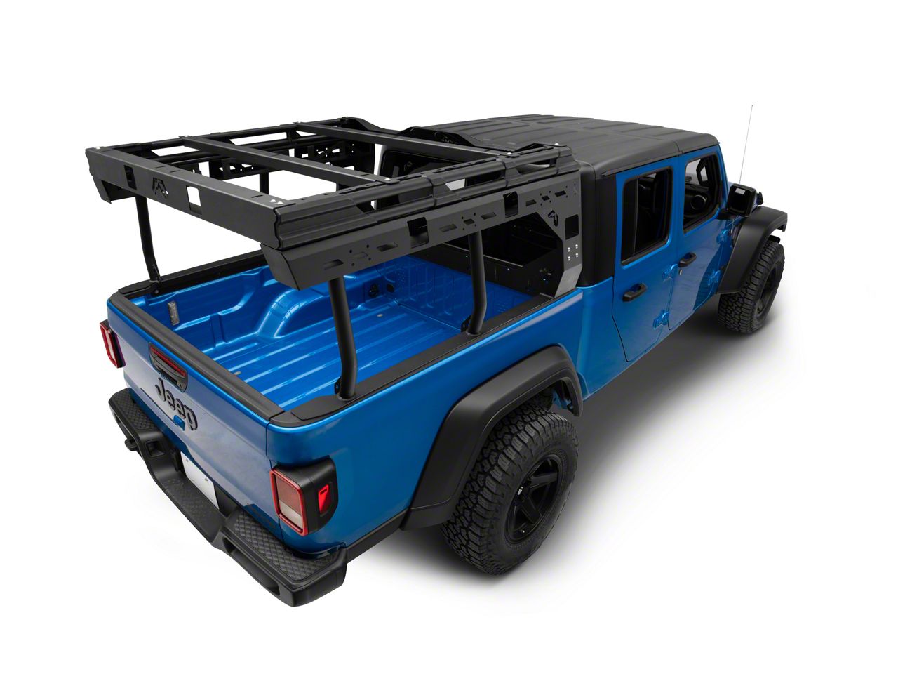 Fab Fours Jeep Gladiator Overland Bed Rack; Matte Black JTOR