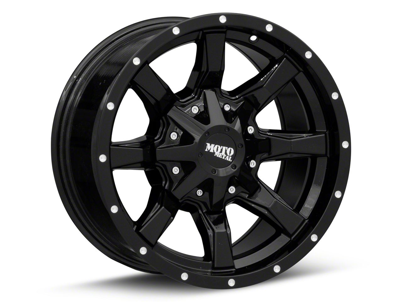 Moto Metal Jeep Gladiator MO970 Gloss Black with Milled Lip Wheel