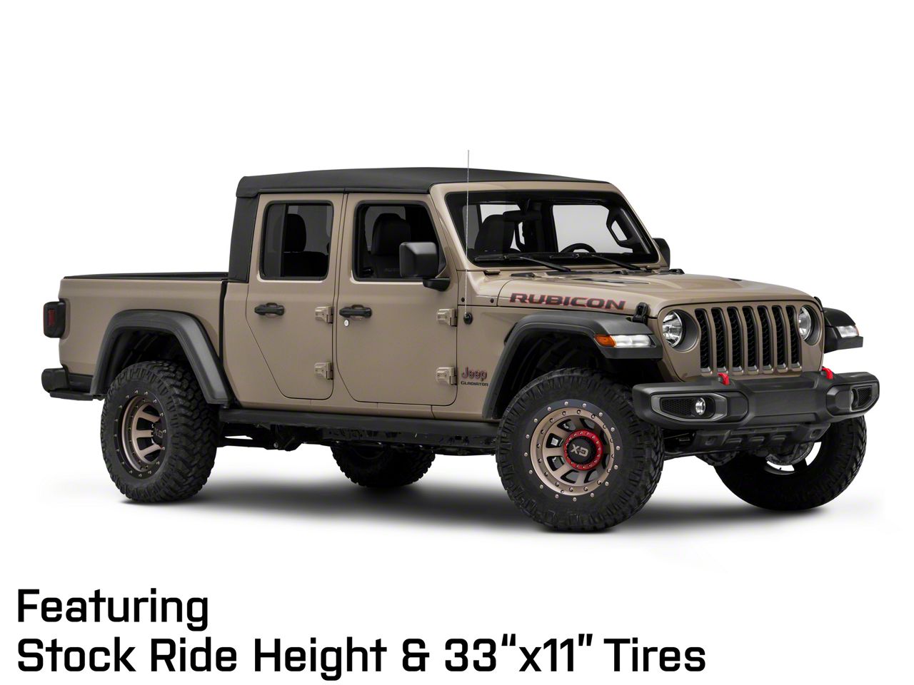 XD Jeep Gladiator FMJ Satin Black Dark Tint Wheel; 20x12