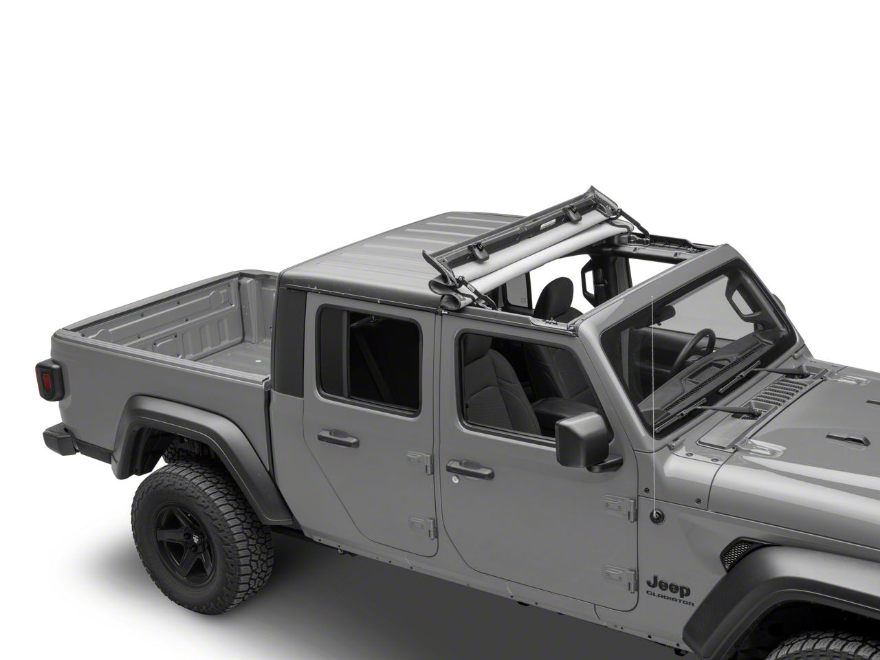 Bestop Jeep Gladiator Sunrider for Factory Hard Tops; Black