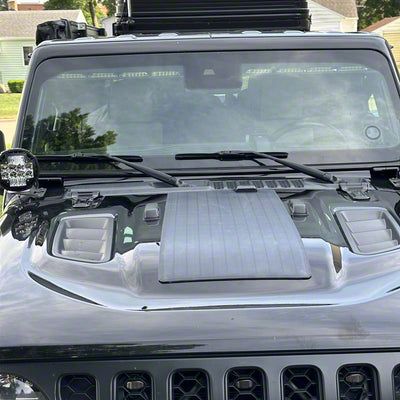 LensunSolar Jeep Gladiator Hood Solar Panel Complete Kit; 50-Watt