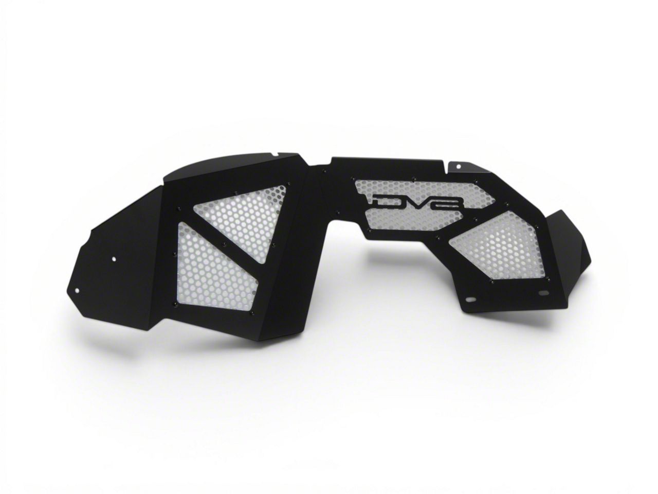 DV8 Offroad Jeep Gladiator Front Aluminum Inner Fenders; Black
