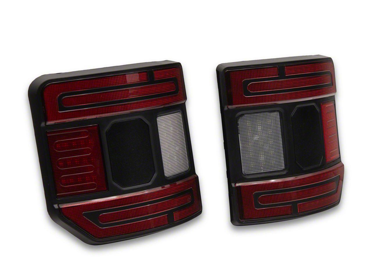 Suparee Jeep Gladiator Flush Mount LED Tail Lights; Black Housing