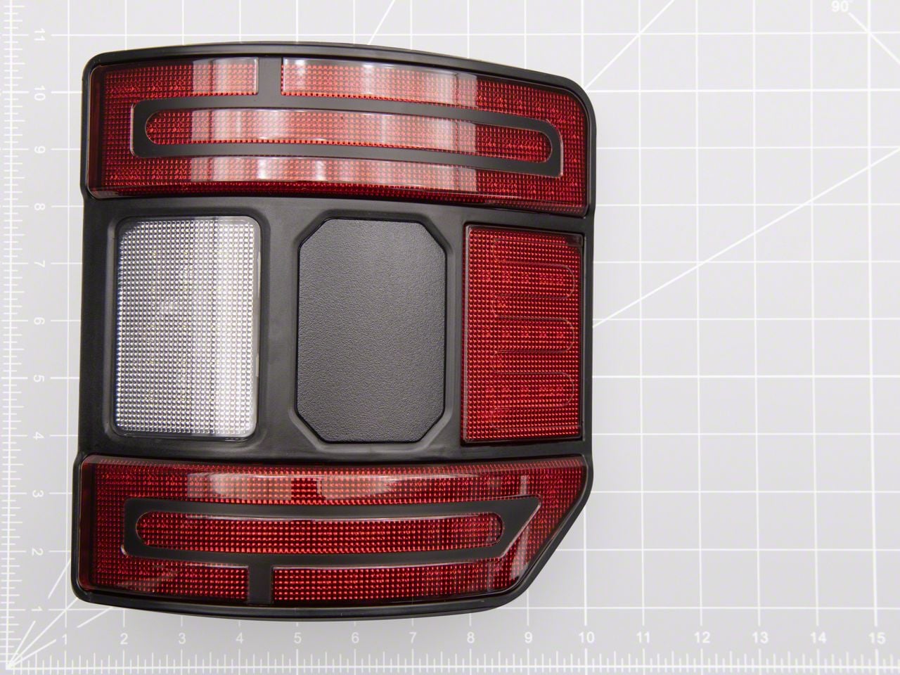 Suparee Jeep Gladiator Flush Mount LED Tail Lights; Black Housing