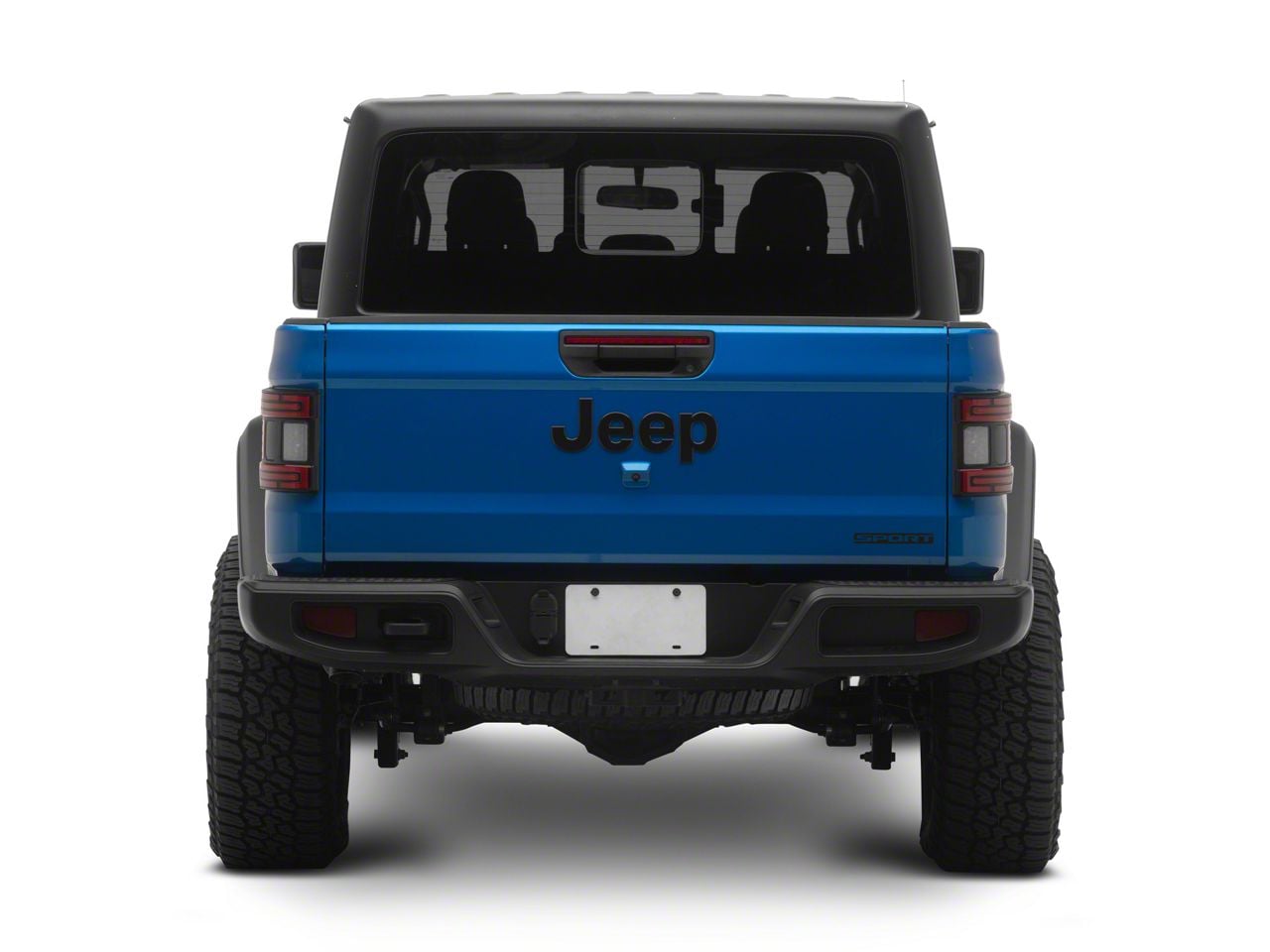 Suparee Jeep Gladiator Flush Mount LED Tail Lights; Black Housing