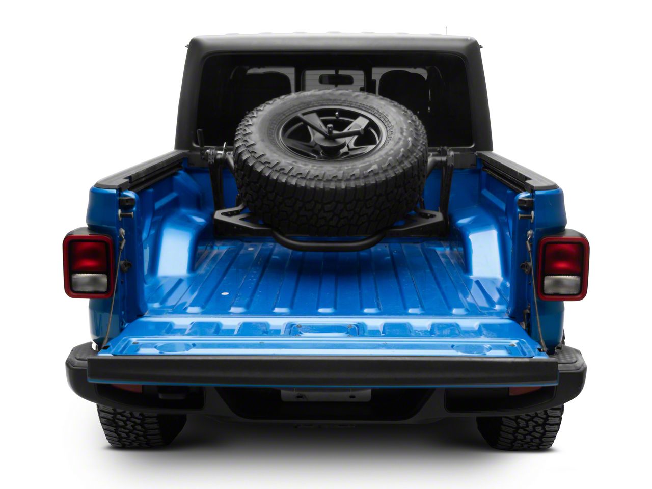 DV8 Offroad Jeep Gladiator Adjustable In-Bed Tire Carrier TCGL-03 