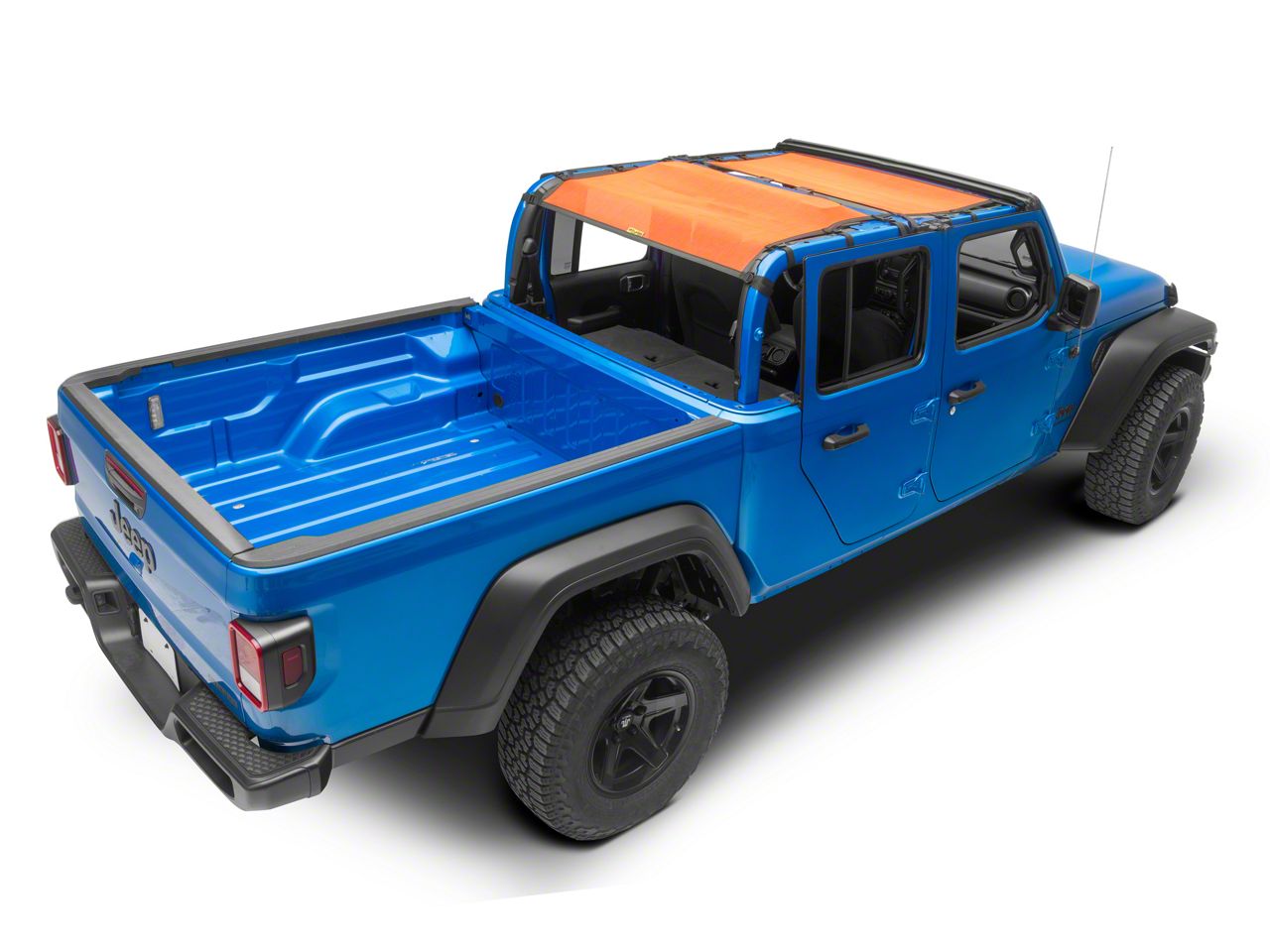 Dirty Dog 4x4 Jeep Gladiator Front and Rear Seat Sun Screen