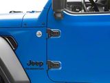 Kentrol Outer Door Hinge Set; Black (20-26 Jeep Gladiator JT)