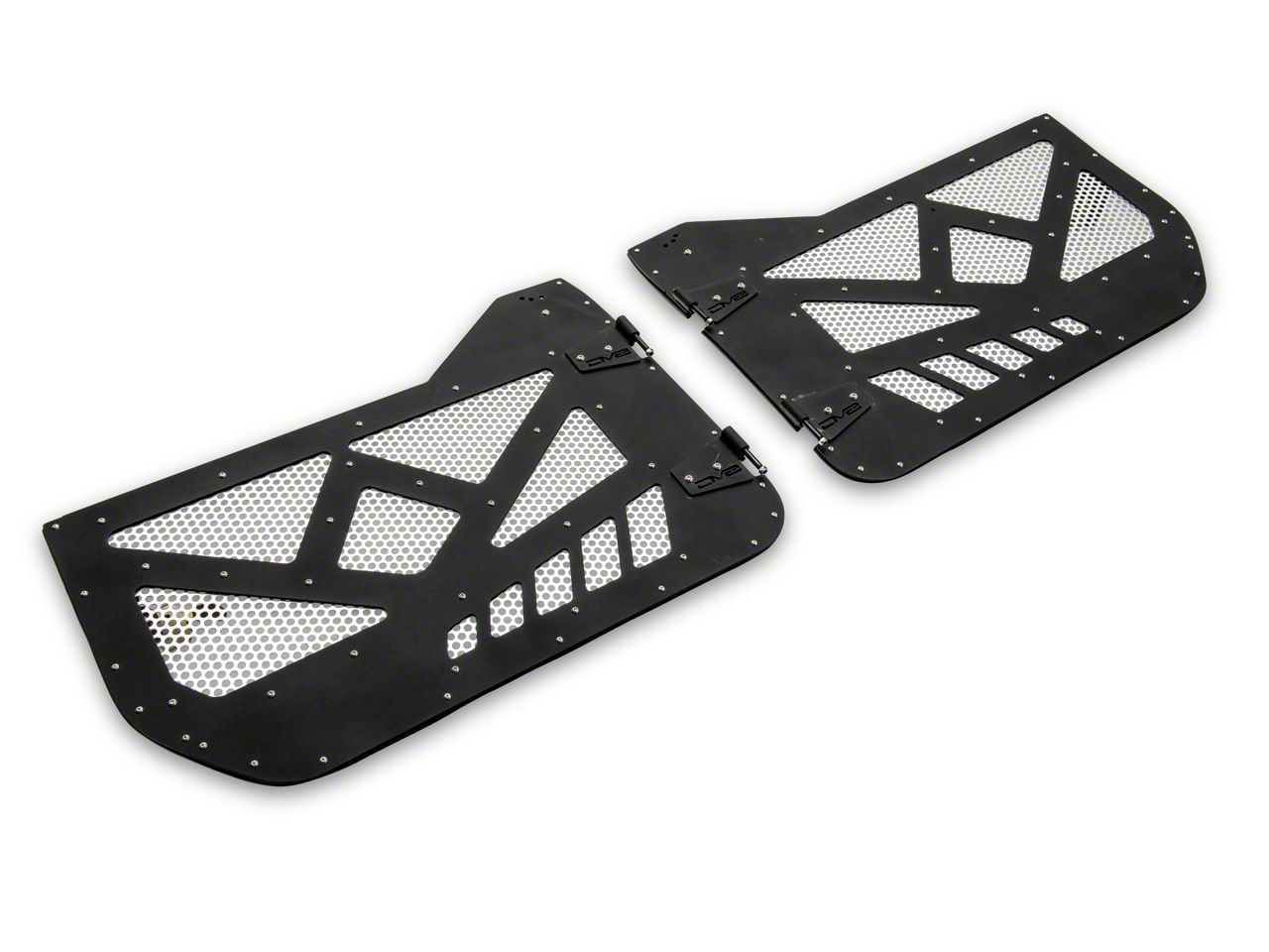 DV8 Offroad Jeep Gladiator Half Doors with Aluminum Mesh; Front