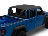 Bestop Header Extended Safari Cable Style Bikini Top; Black Diamond (20-26 Jeep Gladiator JT)