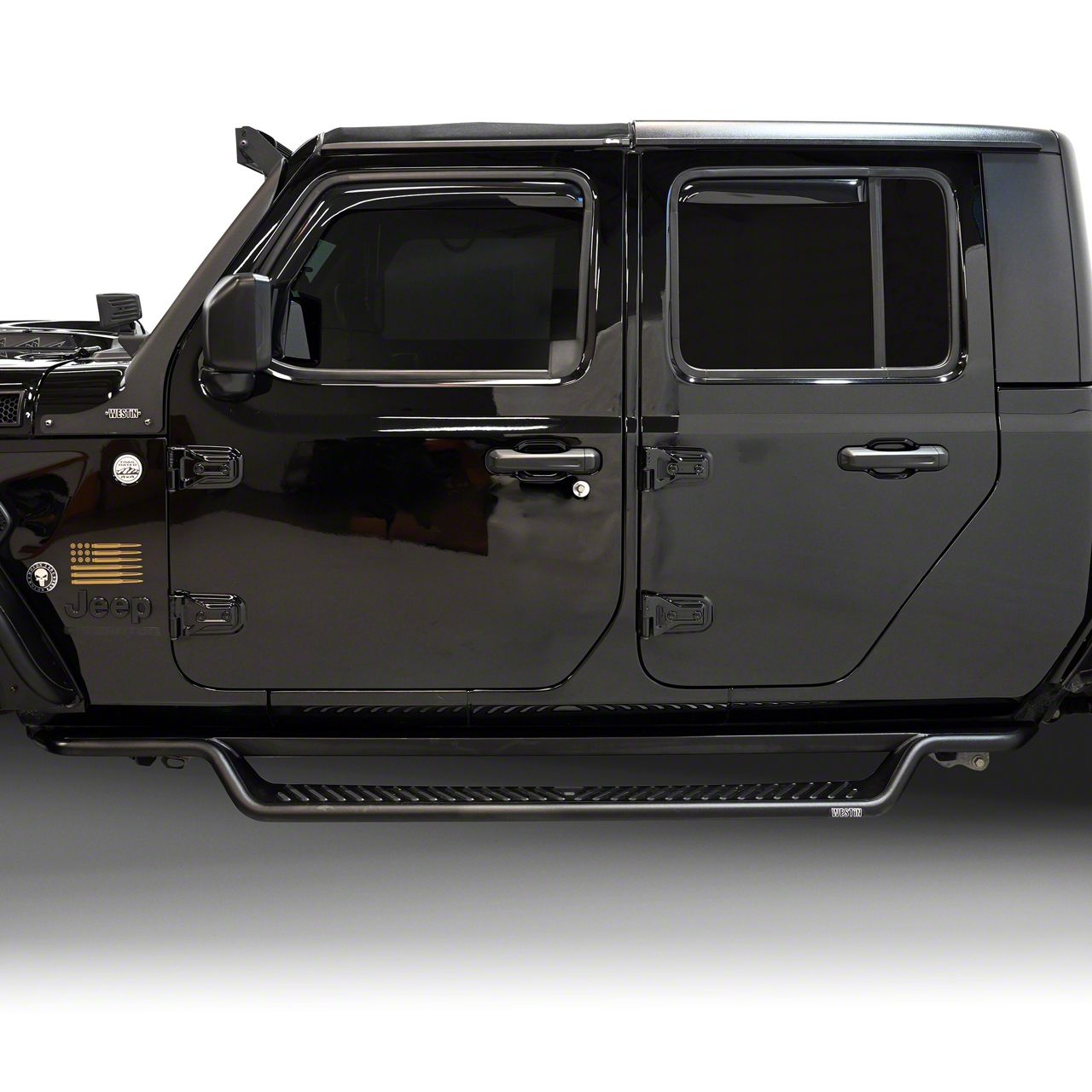 Westin Jeep Gladiator Outlaw Drop Running Boards; Textured Black