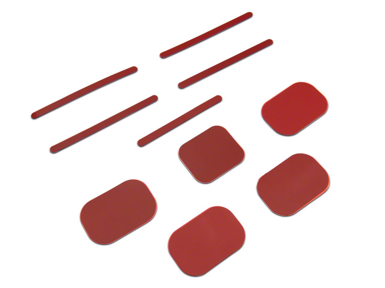 RedRock Jeep Gladiator Door Handle Inserts; Red J150592 (20-26