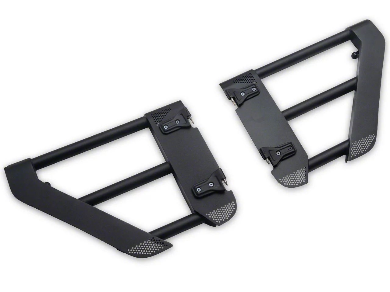 Go Rhino Jeep Gladiator Trailline Rear Tube Doors; Textured Black