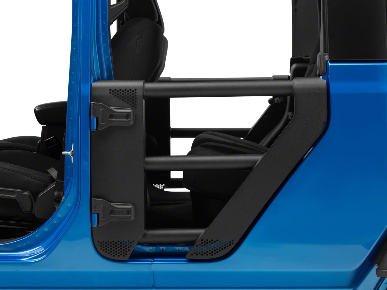 Go Rhino Jeep Gladiator Trailline Rear Tube Doors; Textured Black