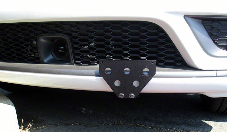 No-Drill Front License Plate Bracket Mount - Compatible With 2011-2022 Jeep Grand Cherokee WK2
