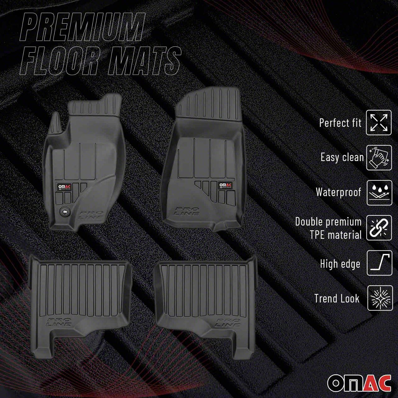 thumbnail image 2 of 6-Piece Stainless Steel Pillar Post Trim For 2011-2021 Jeep Grand Cherokee WK2 - Chrome 2 of 5