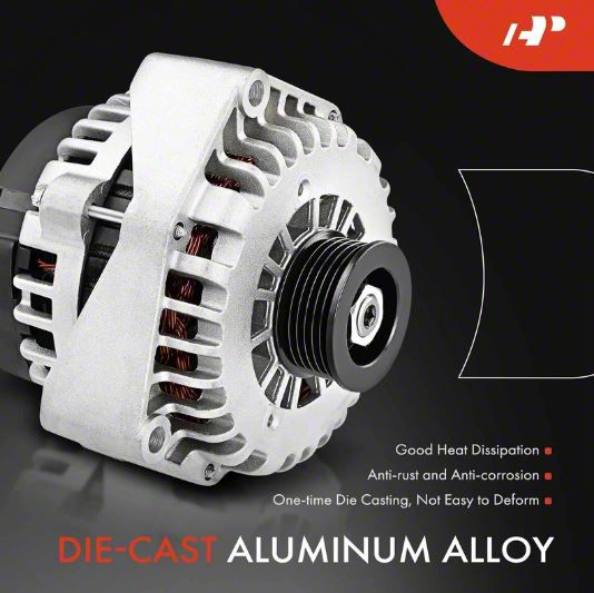 132 Amp Alternator For Jeep Grand Cherokee WJ WG 4.0L I6 & 4.7L V8 - New, 12V, Direct Fit