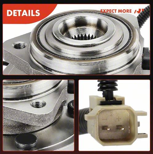 Front Left & Right Wheel Hub Bearing Assembly For 2005-2010 Jeep Grand Cherokee - 2-Pack