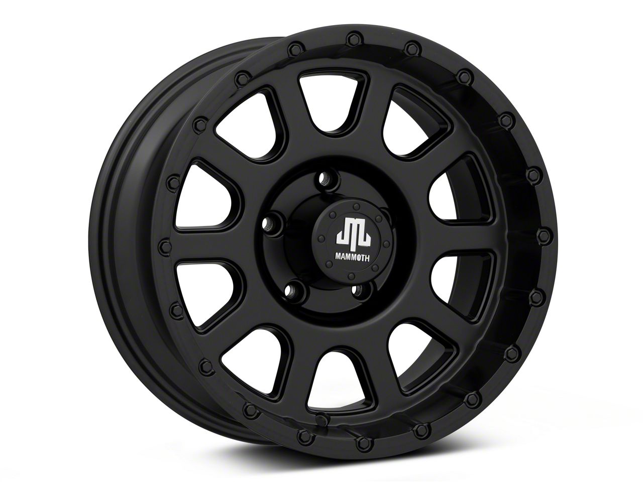 Mammoth Jeep Grand Cherokee 10 Hole Matte Black Wheel; 16x8; 0mm