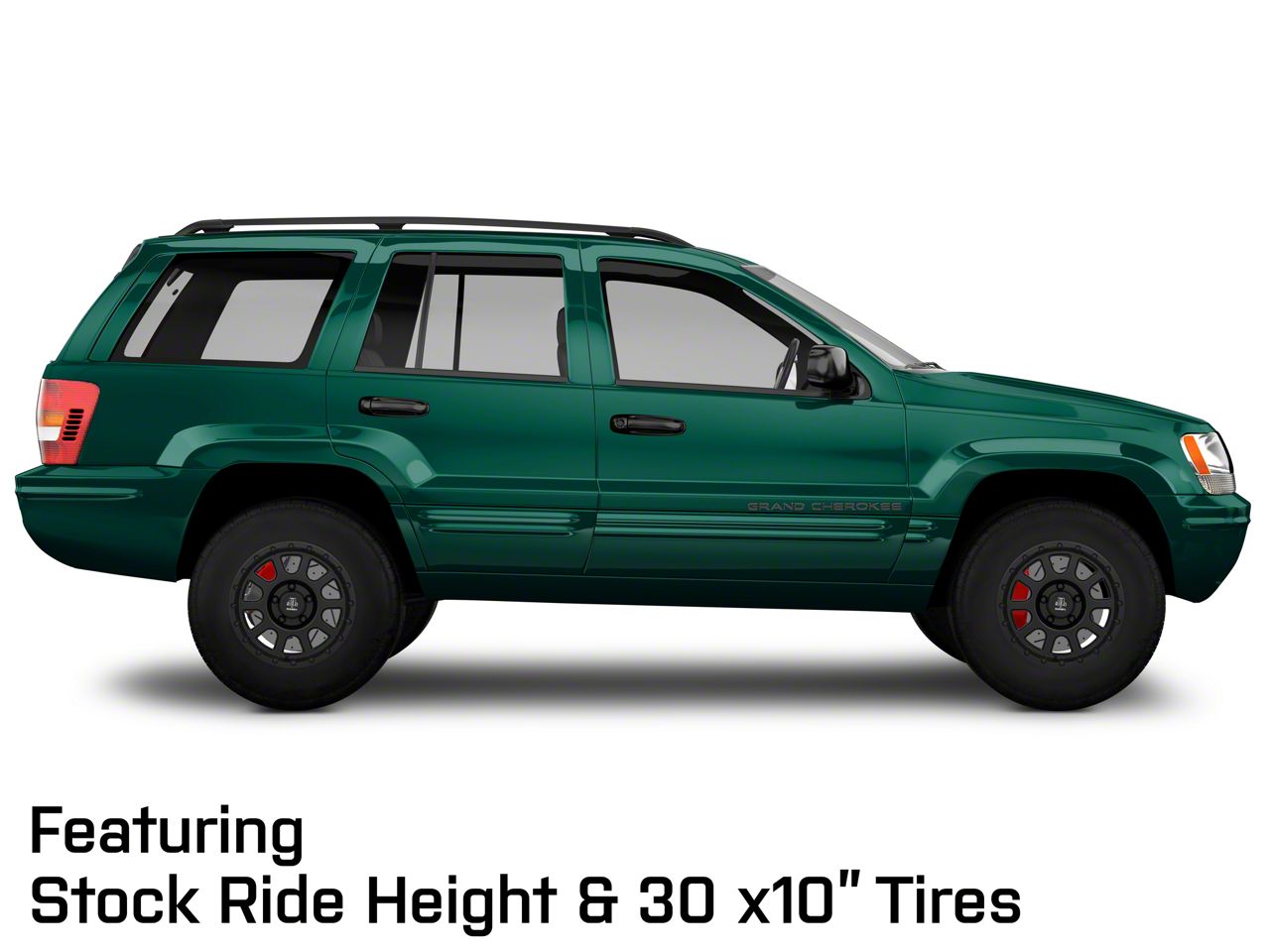 Mammoth Jeep Grand Cherokee 10 Hole Matte Black Wheel; 16x8; 0mm
