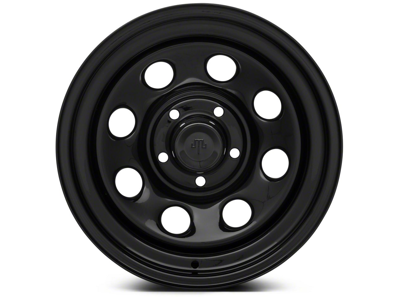 Mammoth Jeep Grand Cherokee D Window Black Steel Wheel; 17x9; -6mm
