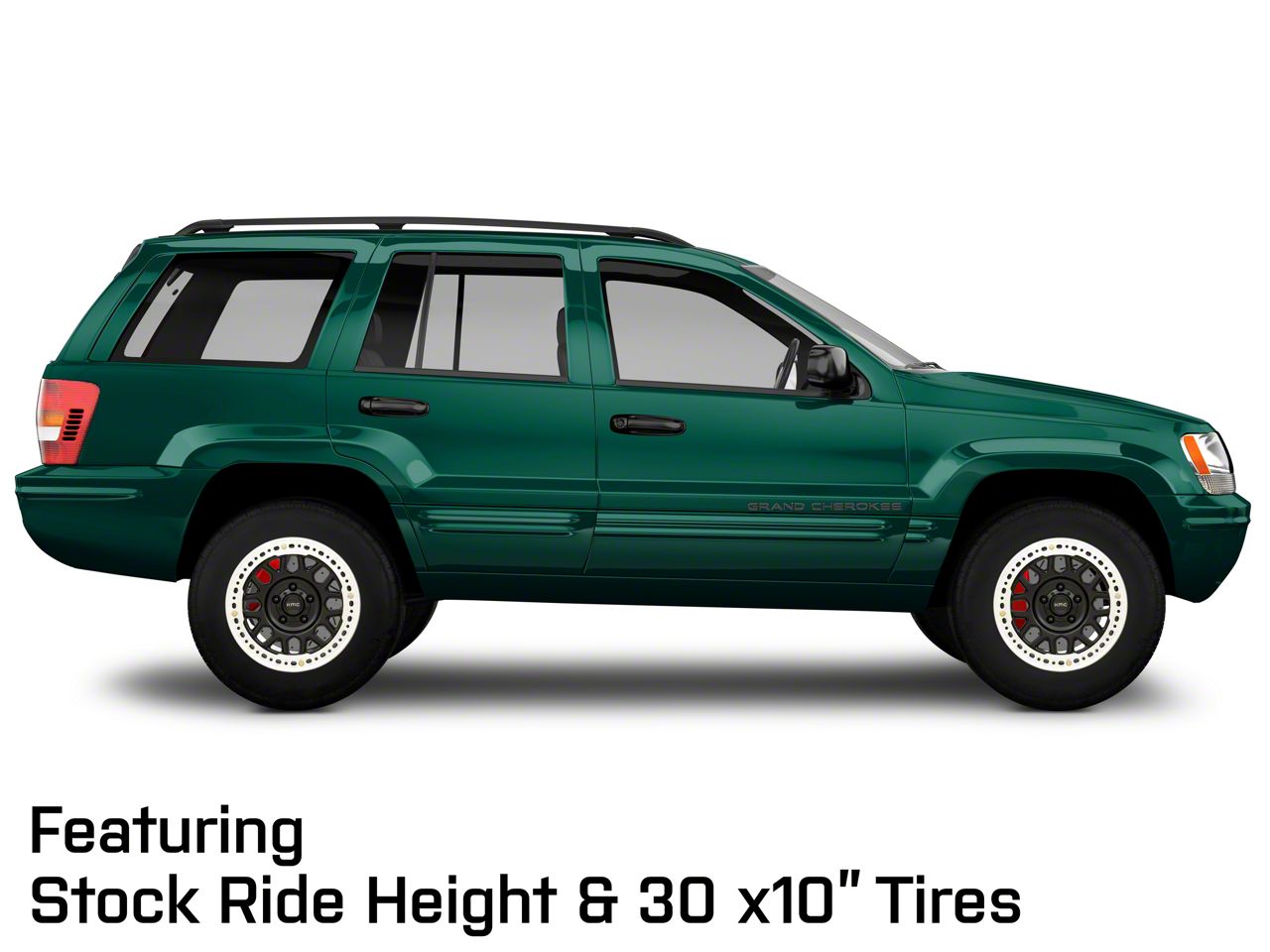 KMC Jeep Grand Cherokee Grenade Crawl Beadlock Satin Black