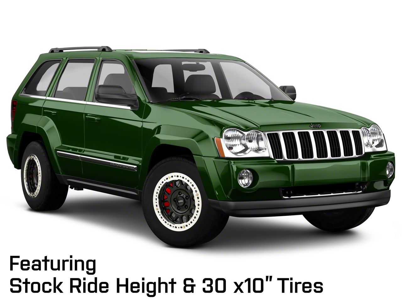 KMC Jeep Grand Cherokee Grenade Crawl Beadlock Satin Black