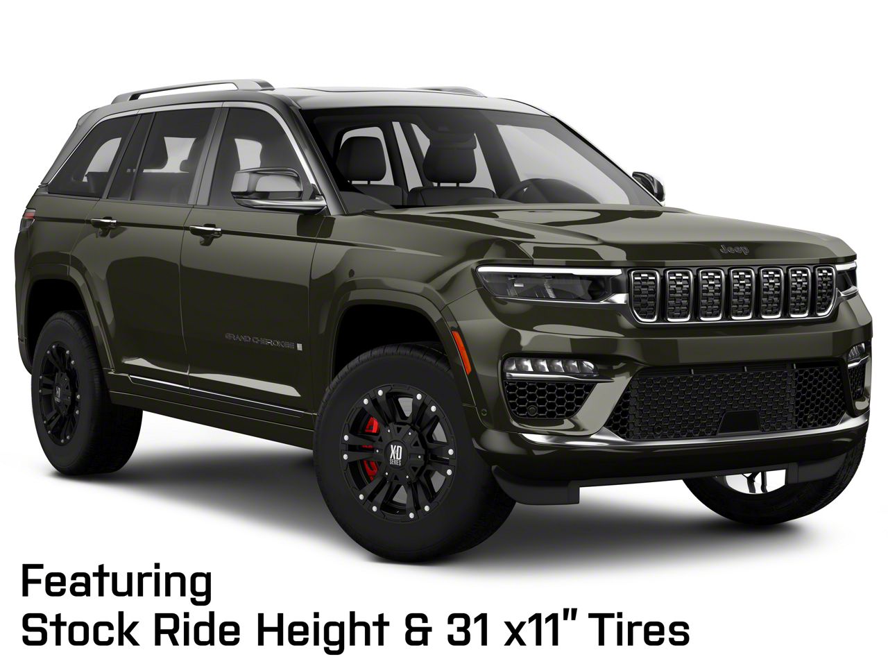 XD Jeep Grand Cherokee Monster II Satin Black Wheel; 18x9