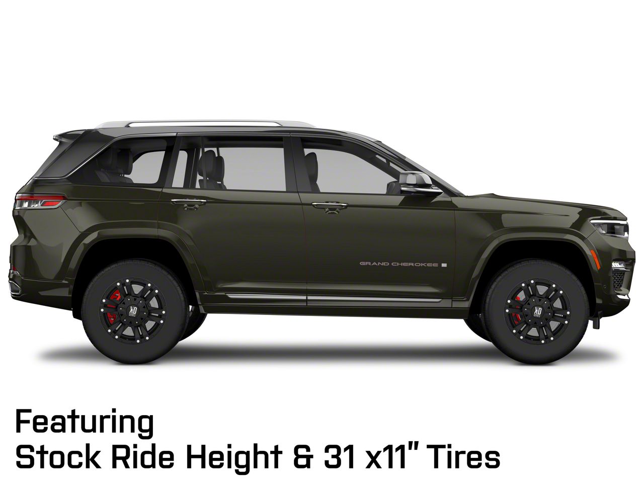 XD Jeep Grand Cherokee Monster II Satin Black Wheel; 18x9