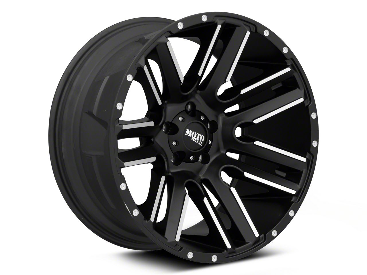 Moto Metal Jeep Grand Cherokee Razor Satin Black Machined Wheel