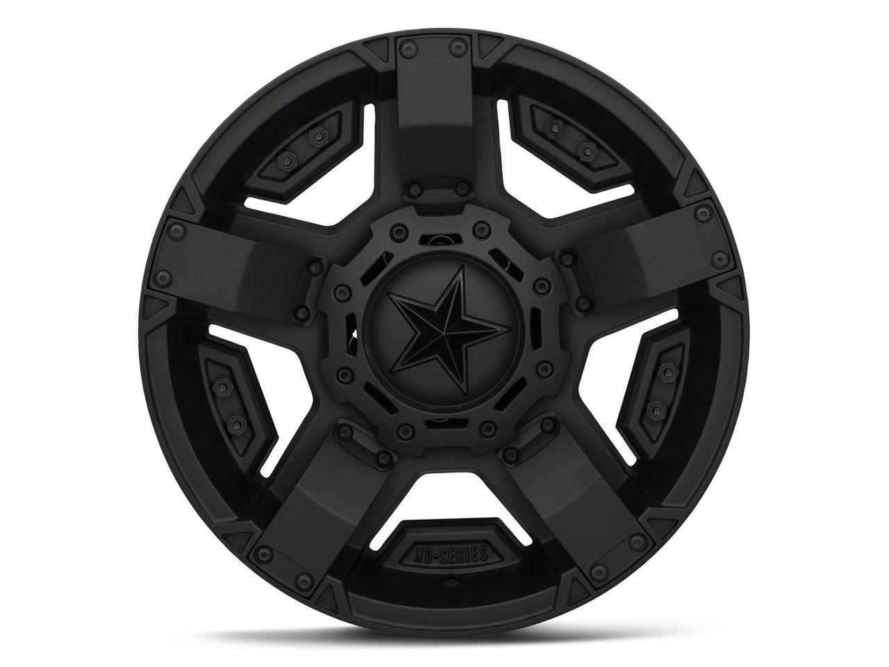 XD Jeep Grand Cherokee Rockstar II Matte Black Wheel; 18x9; 0mm